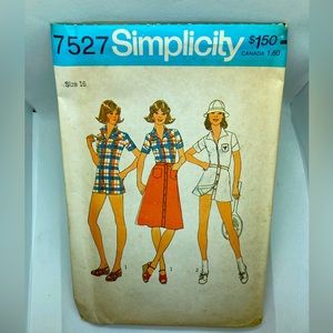 Vintage Simplicity Pattern for Jumpsuit and Skirt